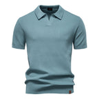 August | Casual Textured Polo Shirt