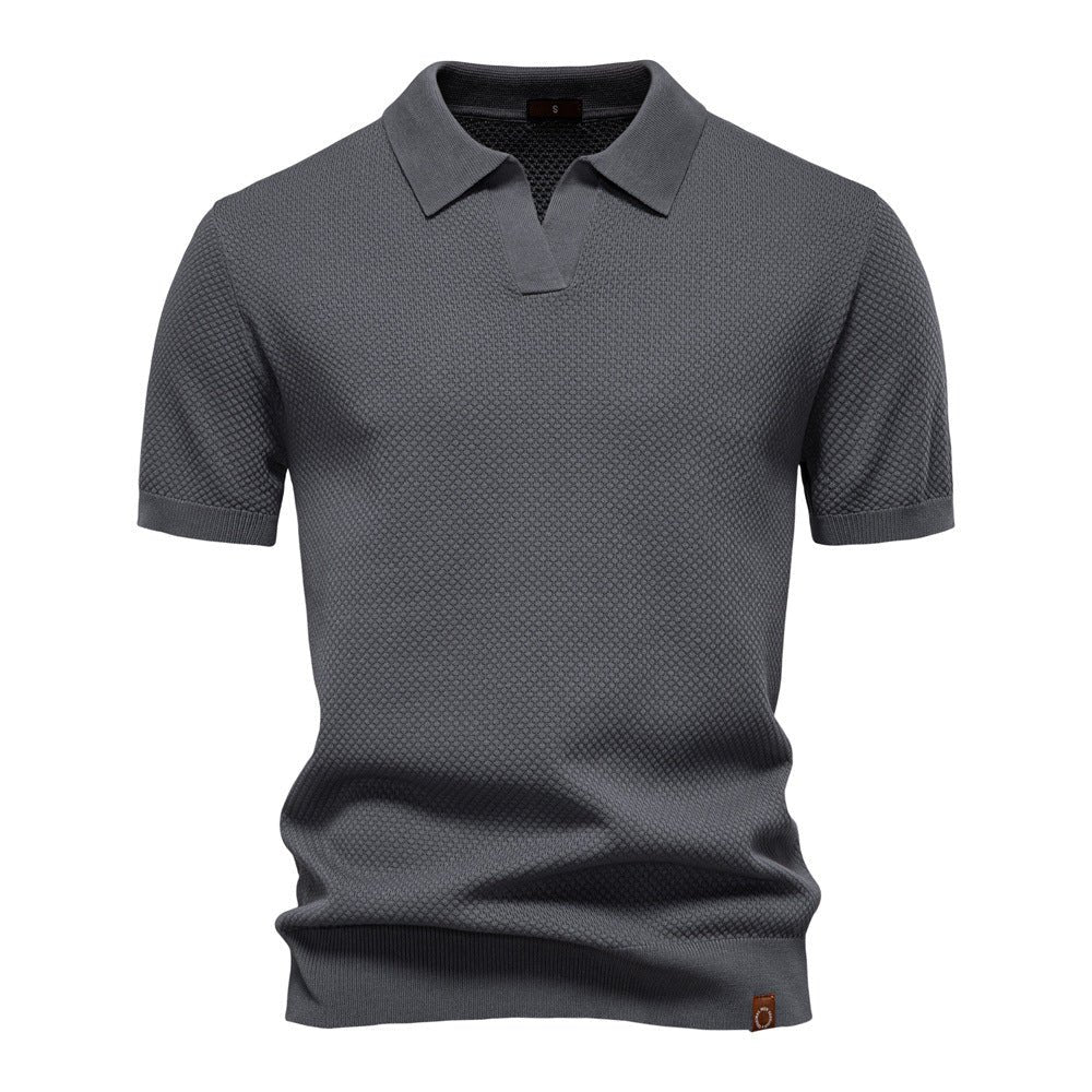 August | Casual Textured Polo Shirt