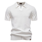 August | Casual Textured Polo Shirt