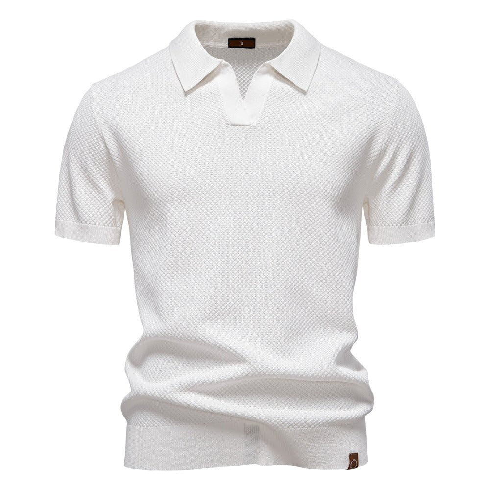 August | Casual Textured Polo Shirt