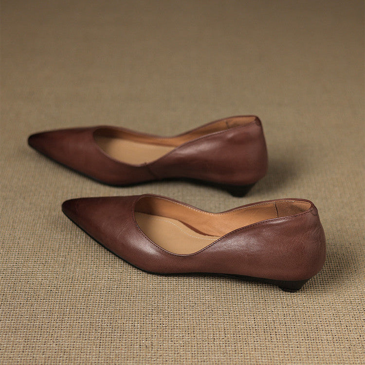 Arla Genuine Leather Ballet Flats