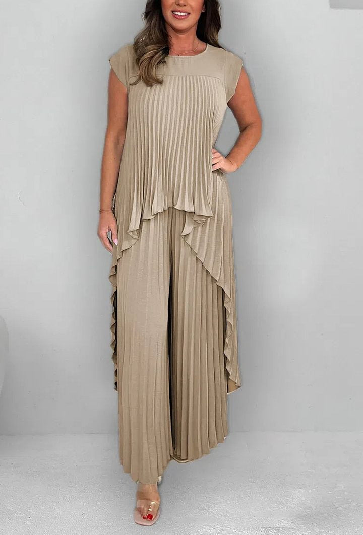 Mexie – Stilvolles Plissee-Co-Ord-Set