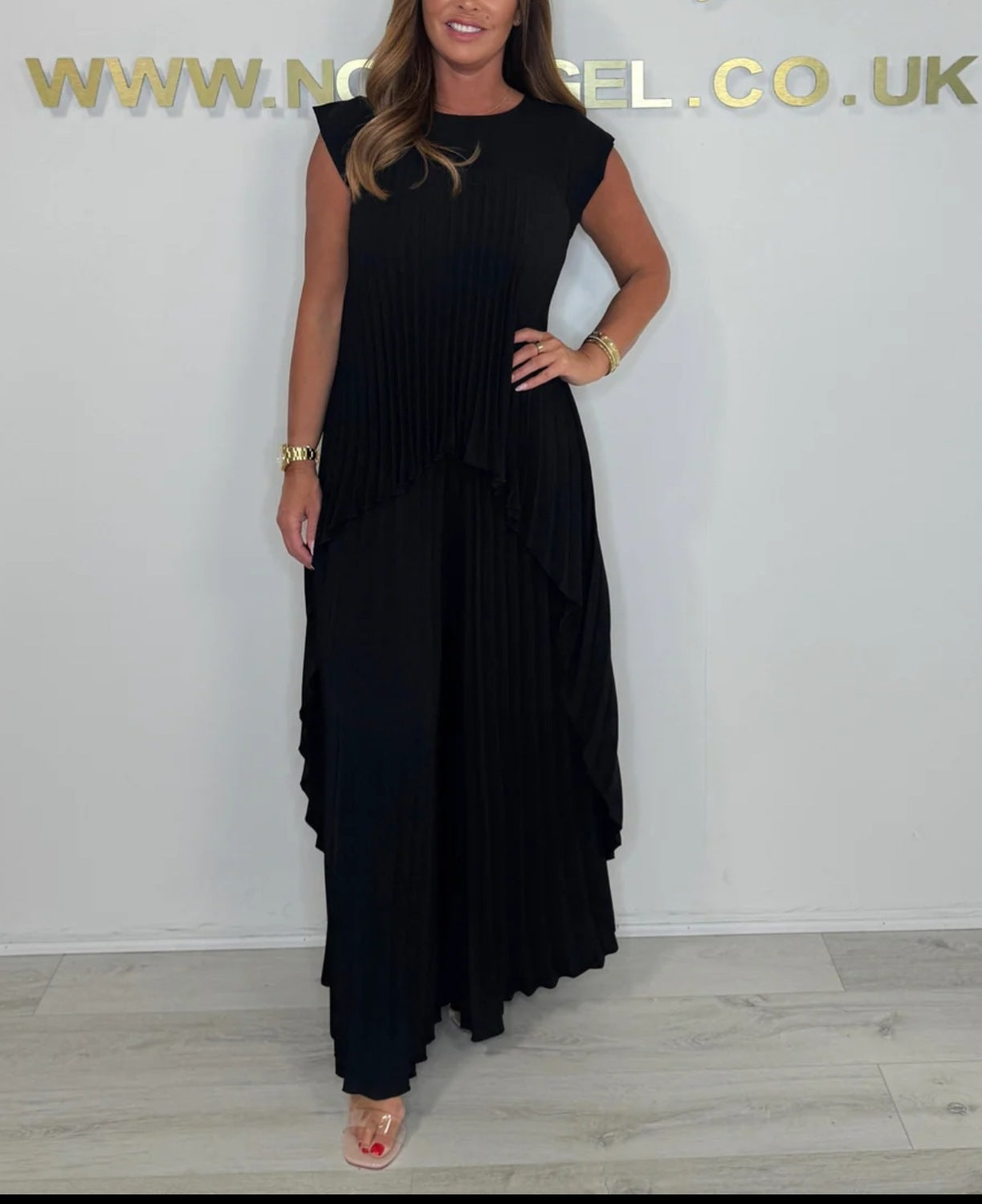 Mexie – Stilvolles Plissee-Co-Ord-Set