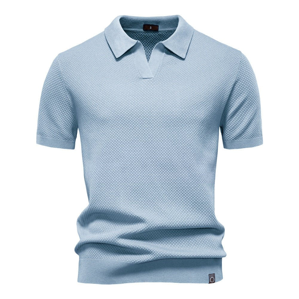 August | Casual Textured Polo Shirt