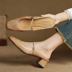 Meyra Leather Slide Sandals