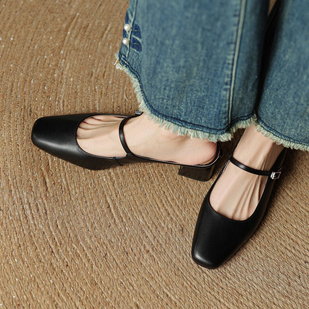 Meyra Leather Slide Sandals