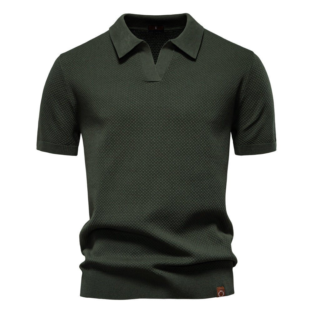 August | Casual Textured Polo Shirt