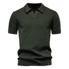August | Casual Textured Polo Shirt
