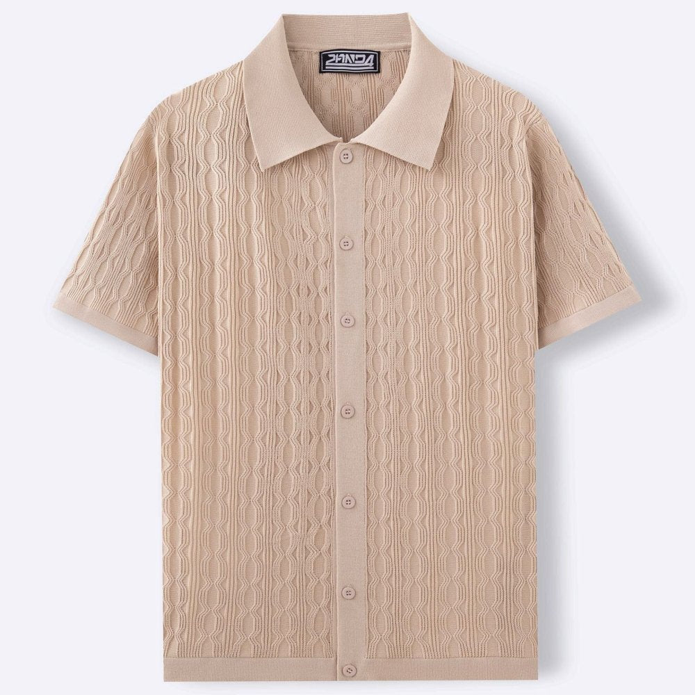 Menno | Kurzarm Strickhemd