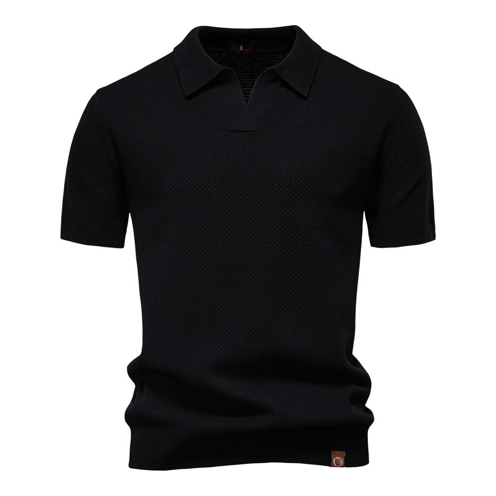 August | Casual Textured Polo Shirt