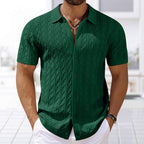 Menno | Kurzarm Strickhemd