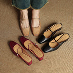 Meyra Leather Slide Sandals