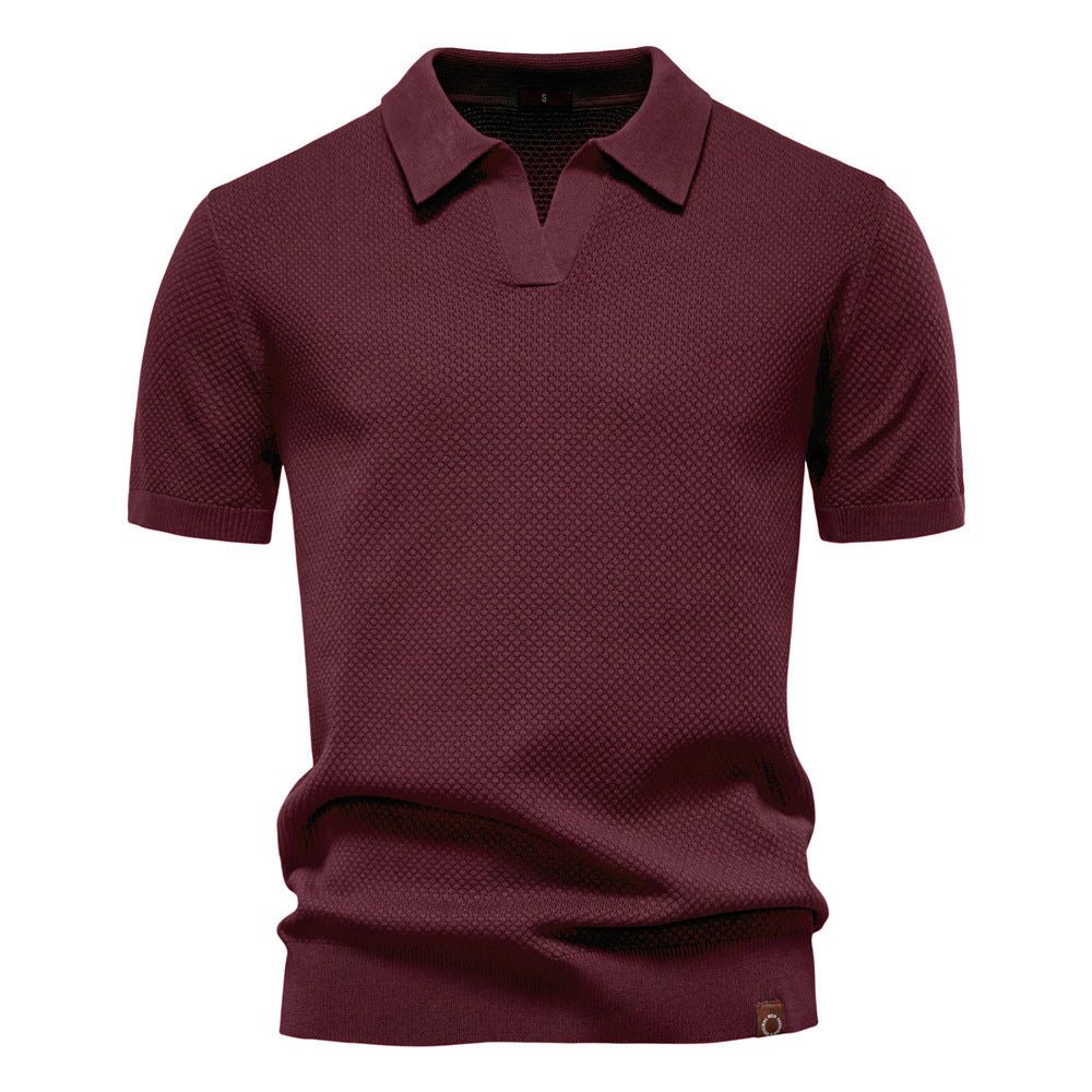 August | Casual Textured Polo Shirt