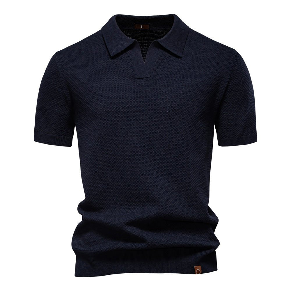 August | Casual Textured Polo Shirt