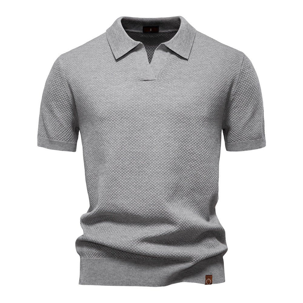 August | Casual Textured Polo Shirt
