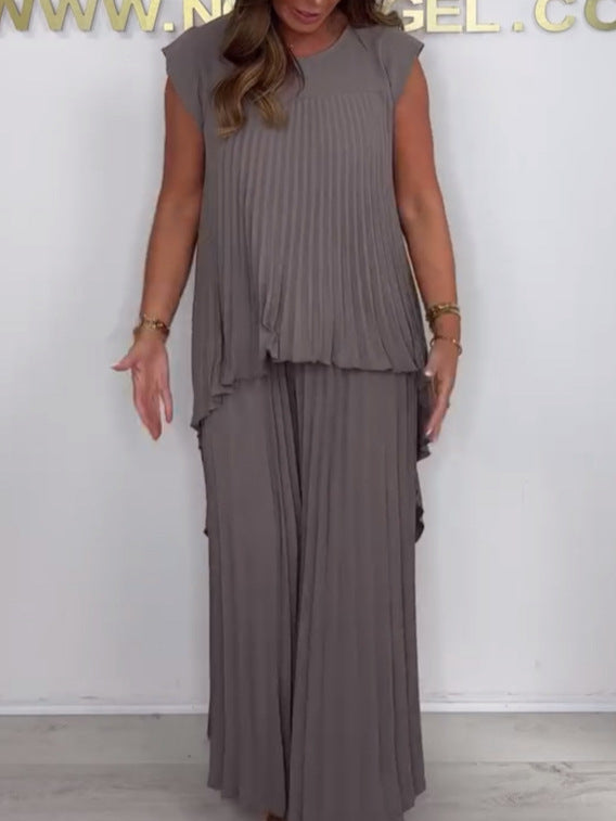 Mexie – Stilvolles Plissee-Co-Ord-Set