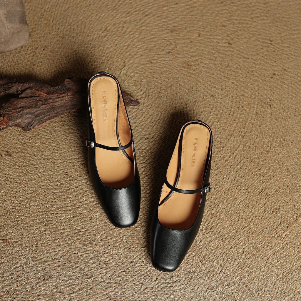Meyra Leather Slide Sandals
