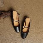 Meyra Leather Slide Sandals