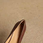 Elviera Quadratische Leder High Heels