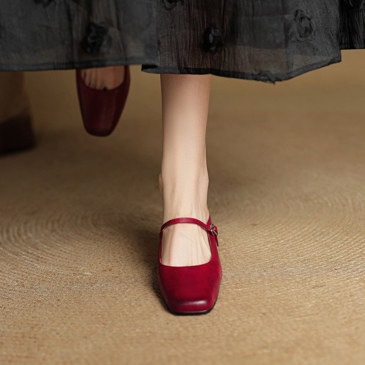 Meyra Leather Slide Sandals