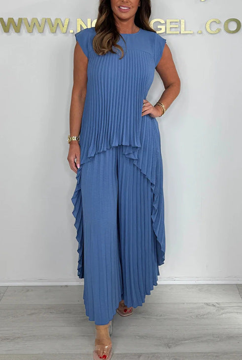 Mexie – Stilvolles Plissee-Co-Ord-Set