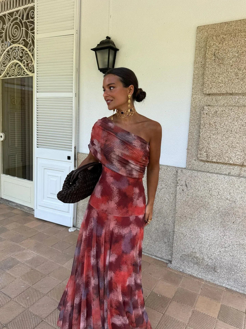 Camila | Elegantes Mesh-Maxikleid