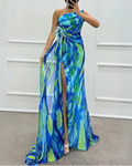 Lebhaftes Drapiertes Kleid
