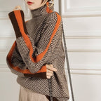 Lindemann Atelier | Malou – Rollkragenpullover mit Kontrastdetails