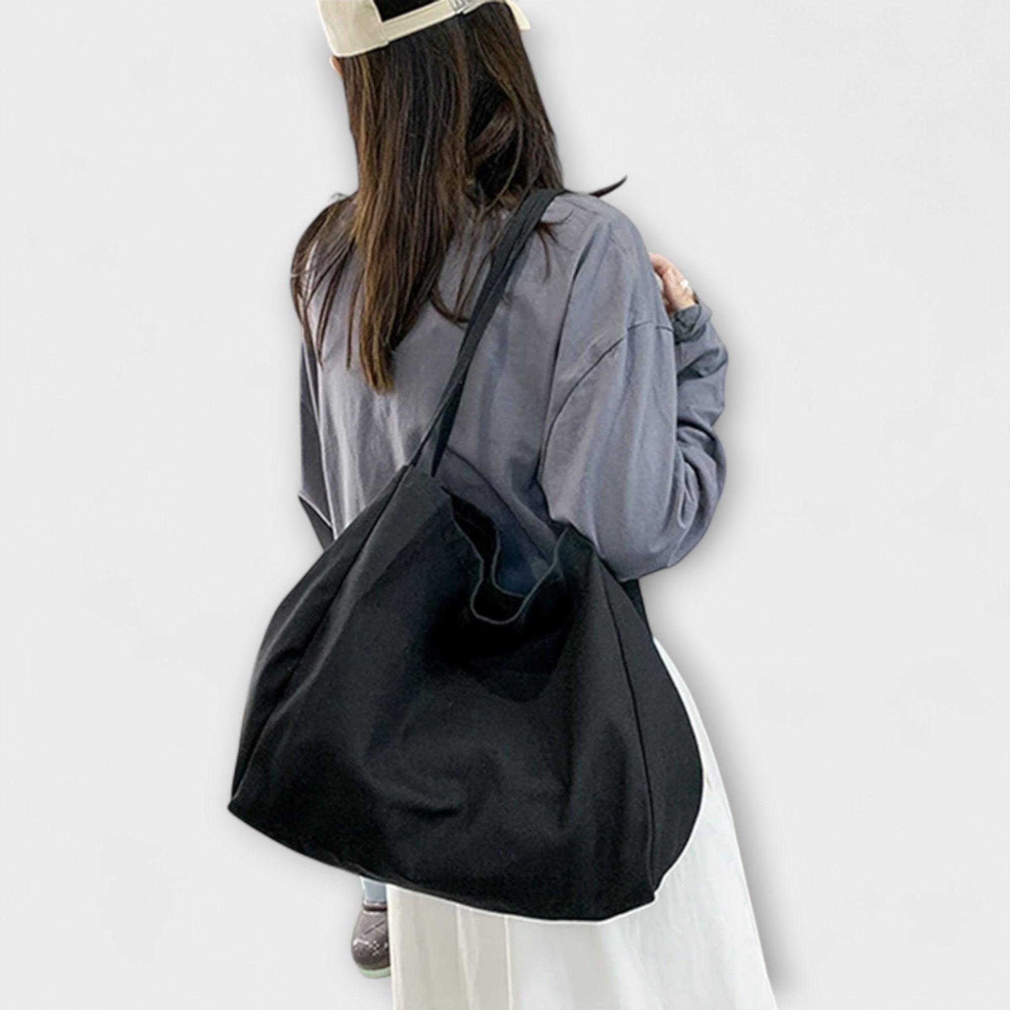 Olivia - Premium Große Canvas-Shopper-Tasche
