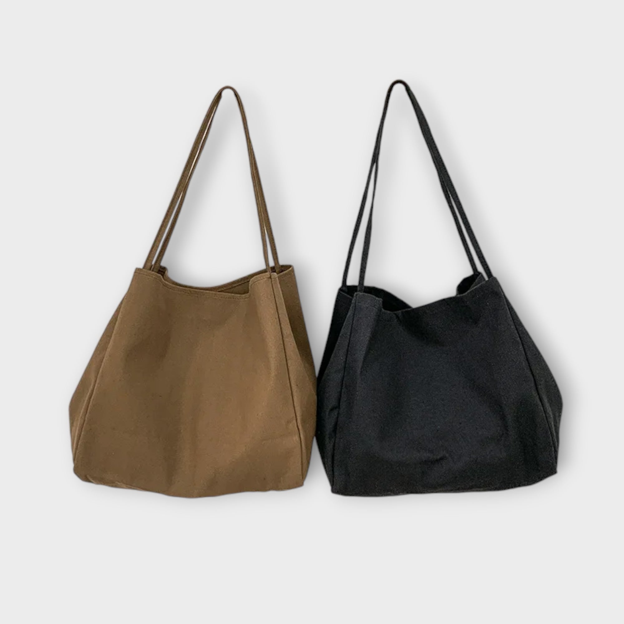 Olivia - Premium Große Canvas-Shopper-Tasche
