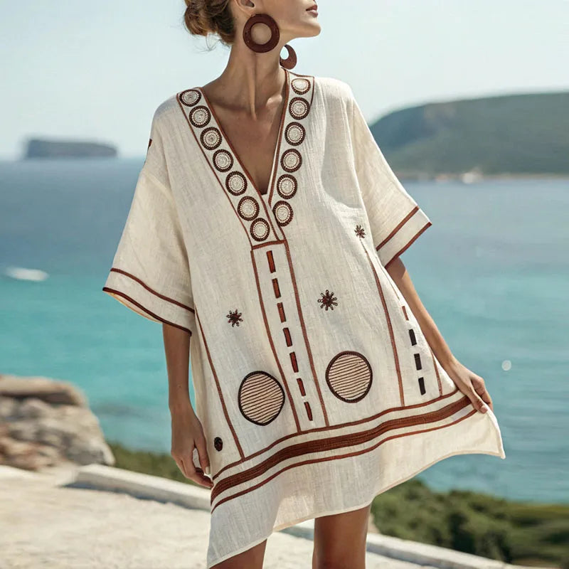 Gwen - Stilvolles und Bequemes Strandkleid für Sonnige Tage
