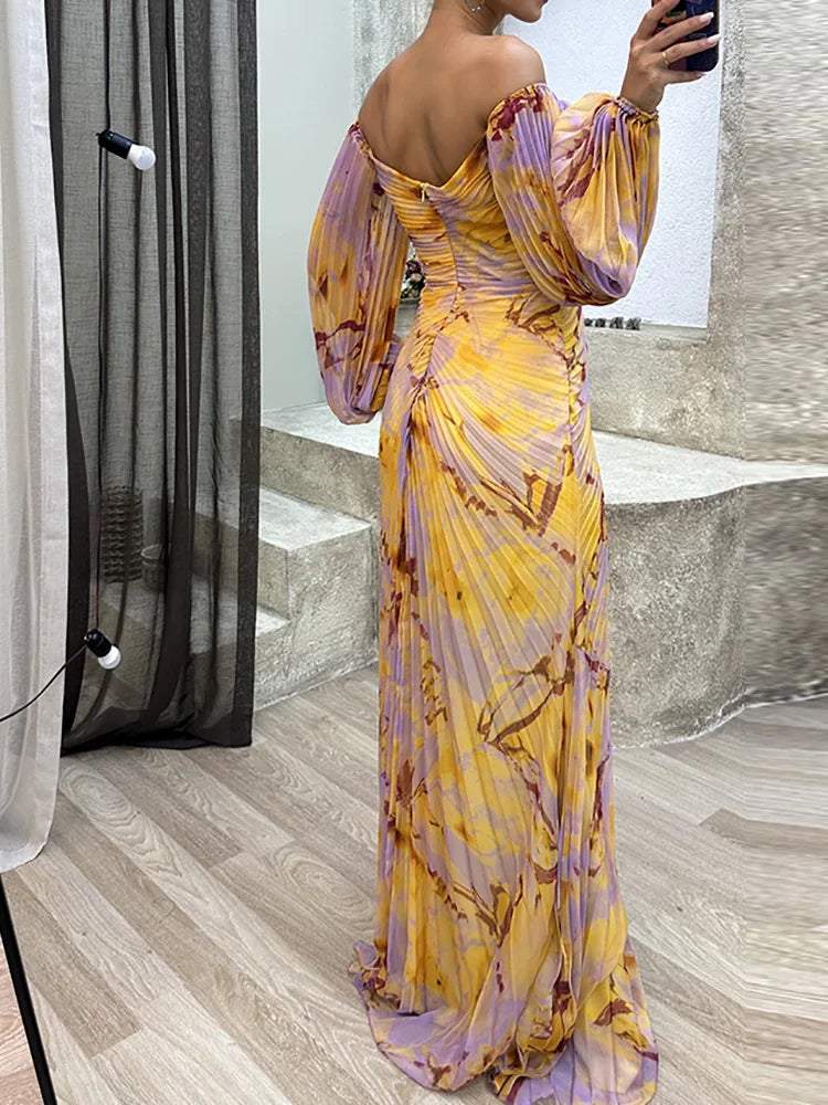 Maria Elegantes Kleid mit V-Ausschnitt