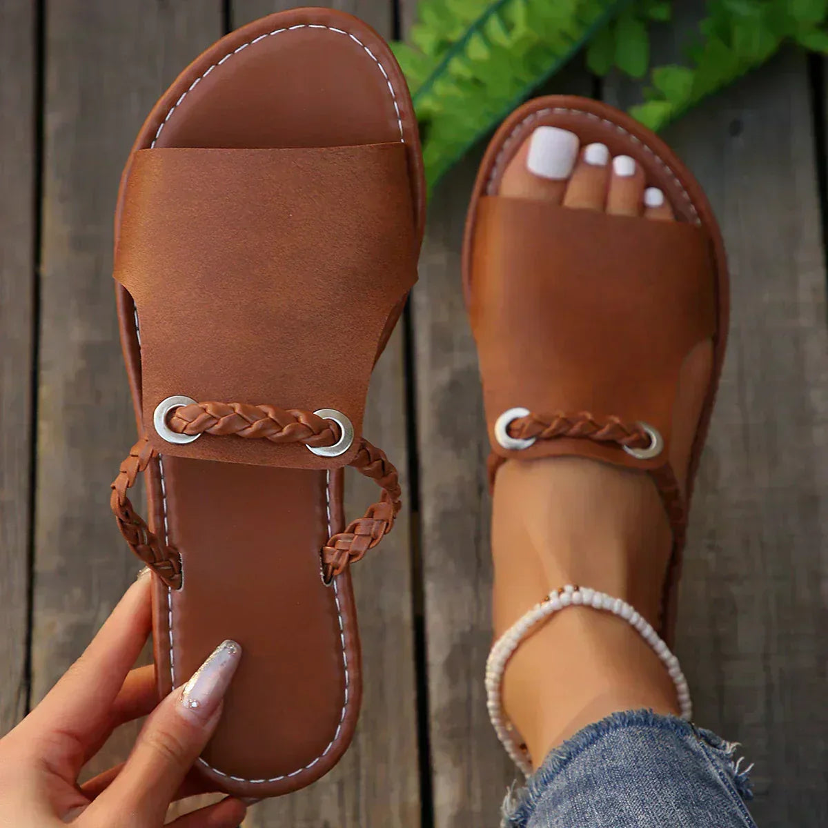 Luna | Geflochtene Boho-Sandalen
