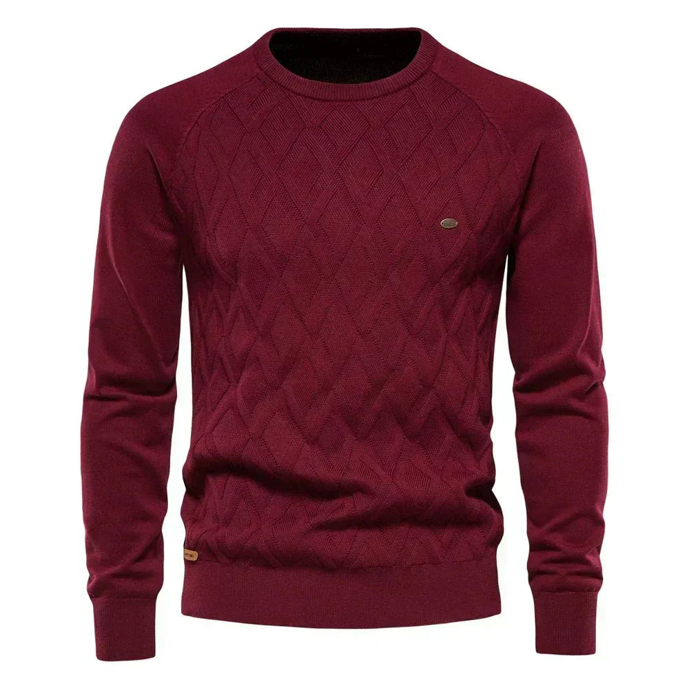 Theodor | Herrenpullover im Rautendesign