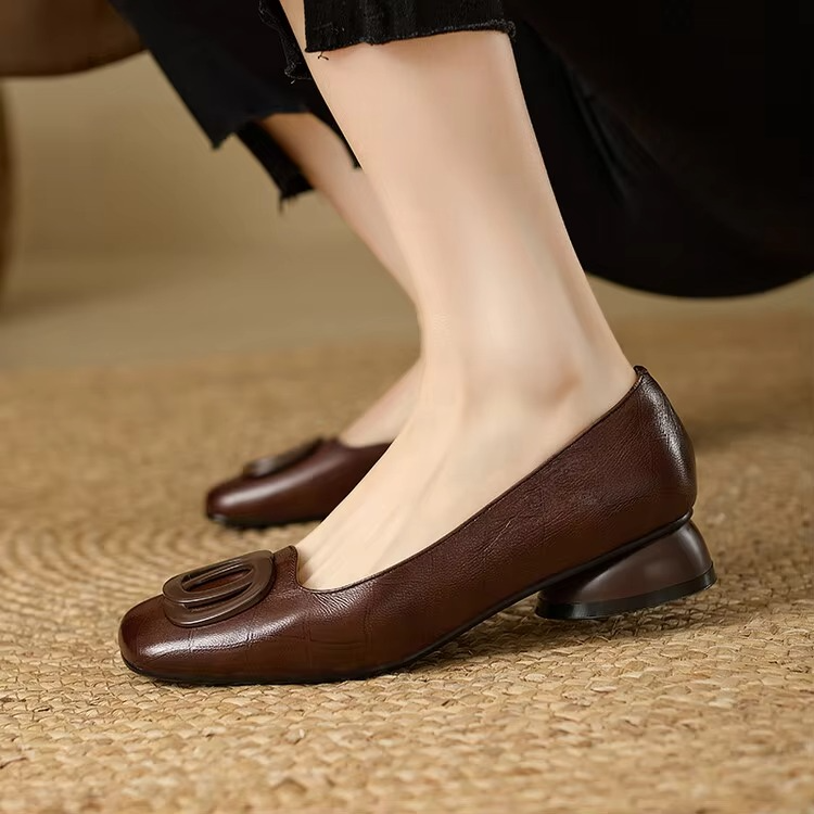 Opium Leather Ballet Flats