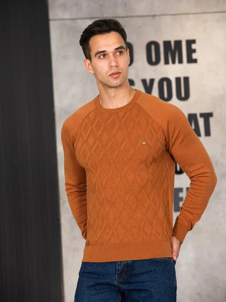 Theodor | Herrenpullover im Rautendesign