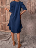 Isholde | Kleid mit 3/4-Ärmeln