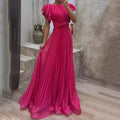 Rory Faltenabendkleid
