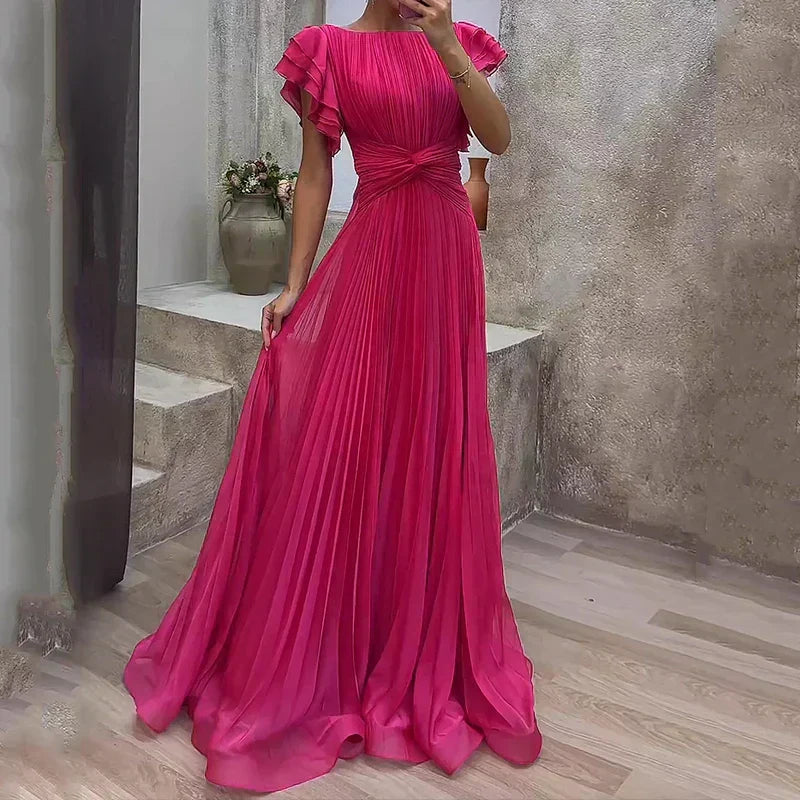 Rory Faltenabendkleid