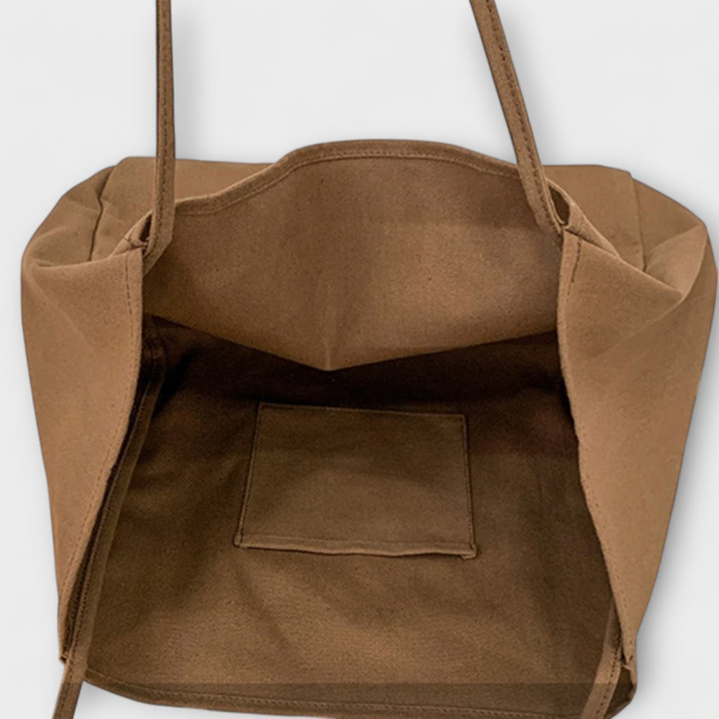 Olivia - Premium Große Canvas-Shopper-Tasche