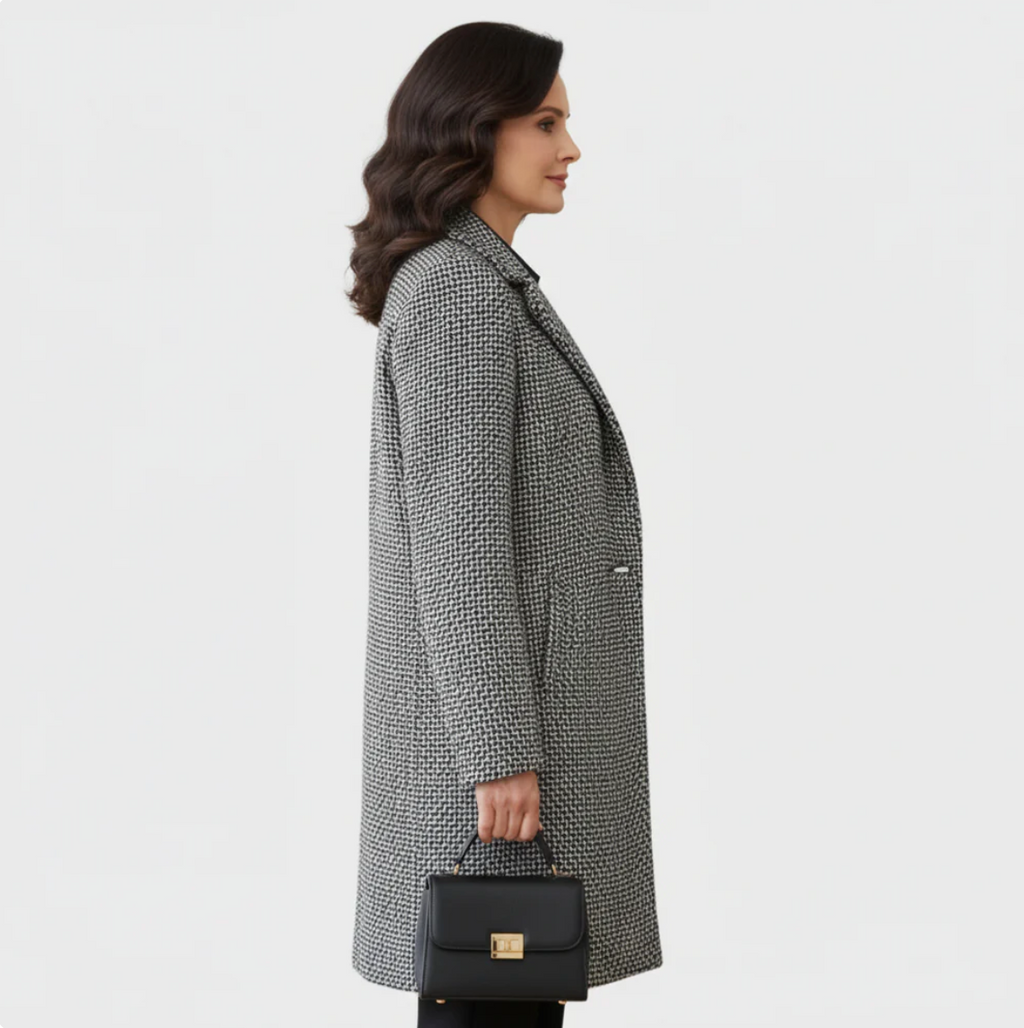 Wendy™ | Elegant Long Fabric Coat