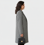 Wendy™ | Elegant Long Fabric Coat
