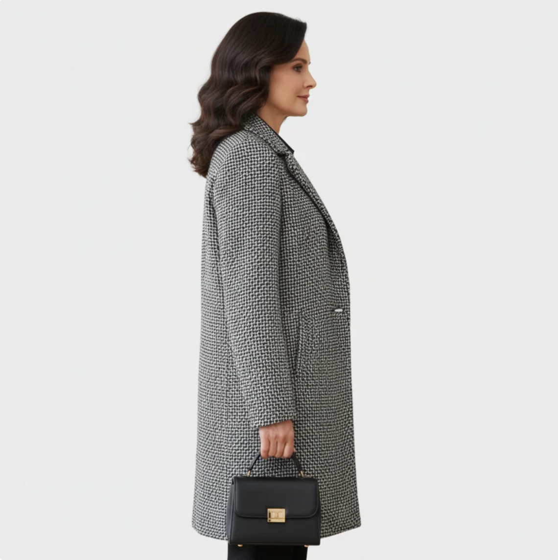 Wendy™ | Elegant Long Fabric Coat