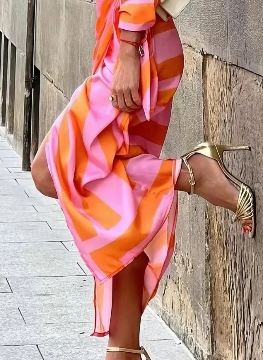 Elvina - Bedrucktes Wickelkleid für Damen