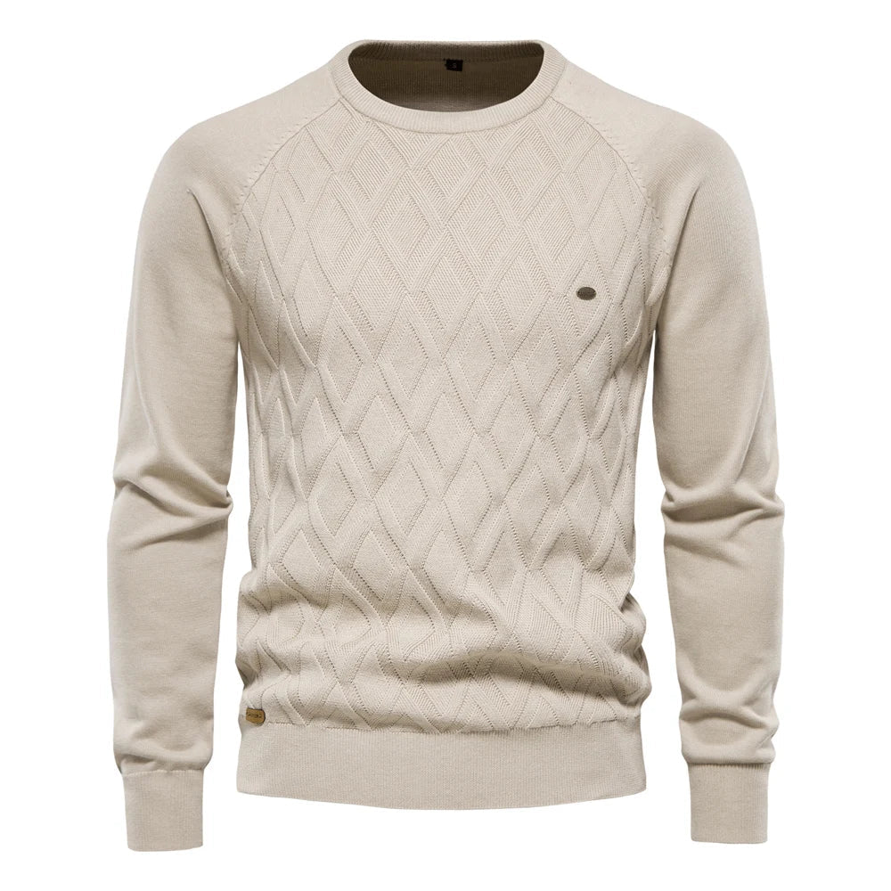 Theodor | Herrenpullover im Rautendesign