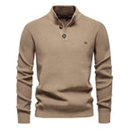 Konrad | Eleganter Herrenpullover mit Knopfdetails
