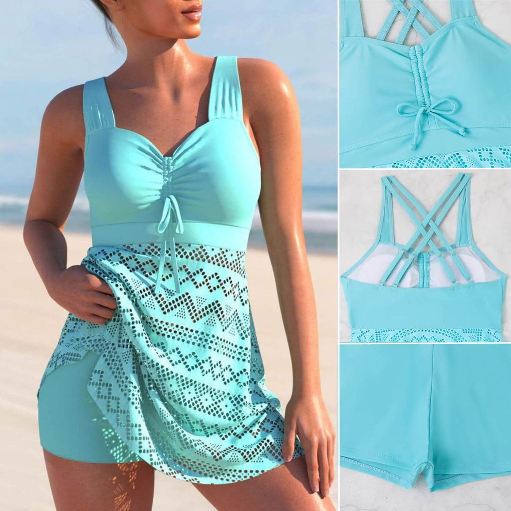 Grace | Ruffled Tankini Swim Dress
