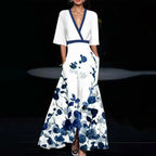 Rubby | V-Neck Dress with Belt