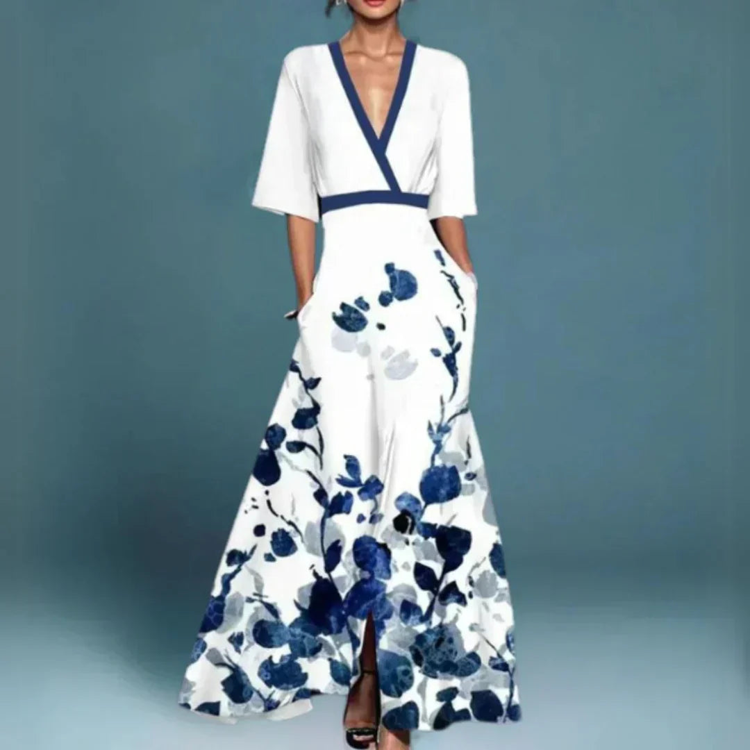 Rubby | V-Neck Dress with Belt
