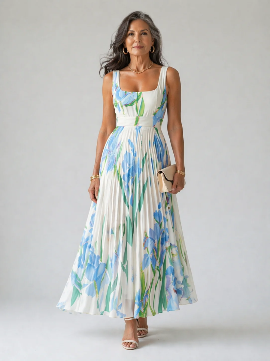 Oriah | A-Line Floral Maxi Dress